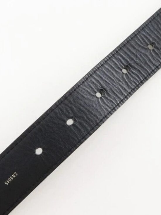 LOUIS VUITTON Ceinture Suhari belt M6869W Studs Noir black leather mens main image 9